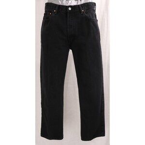 Levis 550 Jeans Mens Size 38 x 30 Black Relaxed Fit Straight Leg Denim Pants VTG